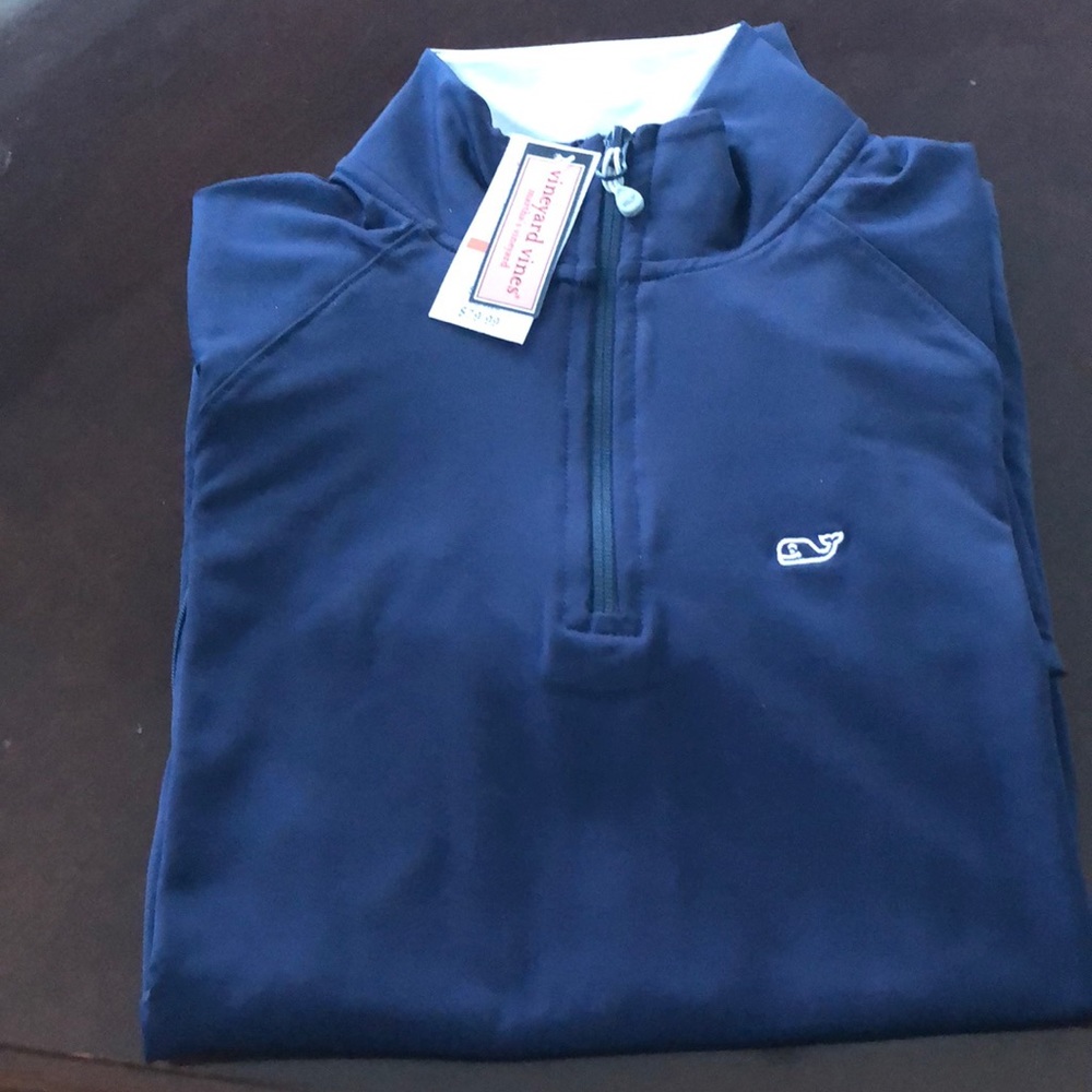 NINE MILE PERFORMANCE 1/4 ZIP NAVY BLUE JACKET